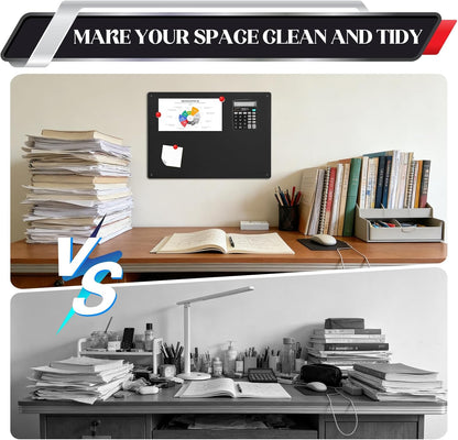 2Pack Magnet Board,17" x 12"Magnetic Board for Wall for Magnets,Display Magnetic Letters,Numbers,Spice Jars,Sticky Notes,and Photos,Suitable for Walls,Refrigerators,Cubicles,Cabinets, and More