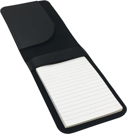 Boston Leather Memo Pad Cover & Holder, 3 x 5 Inch Pocket Notebook