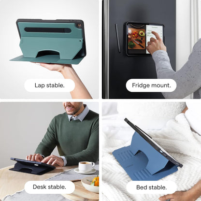 ZUGU CASE for iPad A16 11th Generation 11 Inch (2025), 10th Gen 10.9 Inch (2022) Magnetic Stand & Sleep/Wake Cover, Model #s A3354, A3355, A3356, A2696, A2757, A2777, Stealth Black