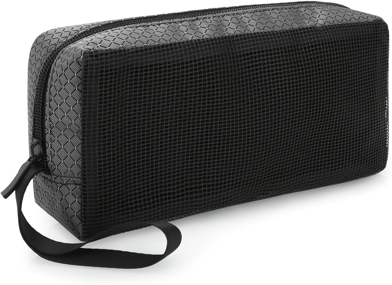 E-Tree Mesh Tech Organizer Pouch – Large Travel Electronics Bag with Handle Strap & Mesh Window, Cable Cord Accessories Case for Charger, Earbuds, USB, Gadgets – Laptop Bag Insert for Men Women