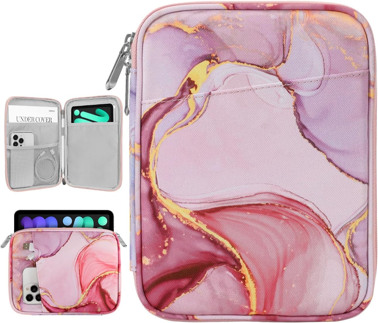 Dadanism 9-11" Tablet Sleeve Bag Carrying Case for iPad (A16) 11th Gen 11", iPad 10th Gen 10.9" Air 5/4, iPad Air M4/Pro 11", iPad 9/8/7th, Galaxy Tab A11+ Plus 11", Remarkable 2 10.3", Black