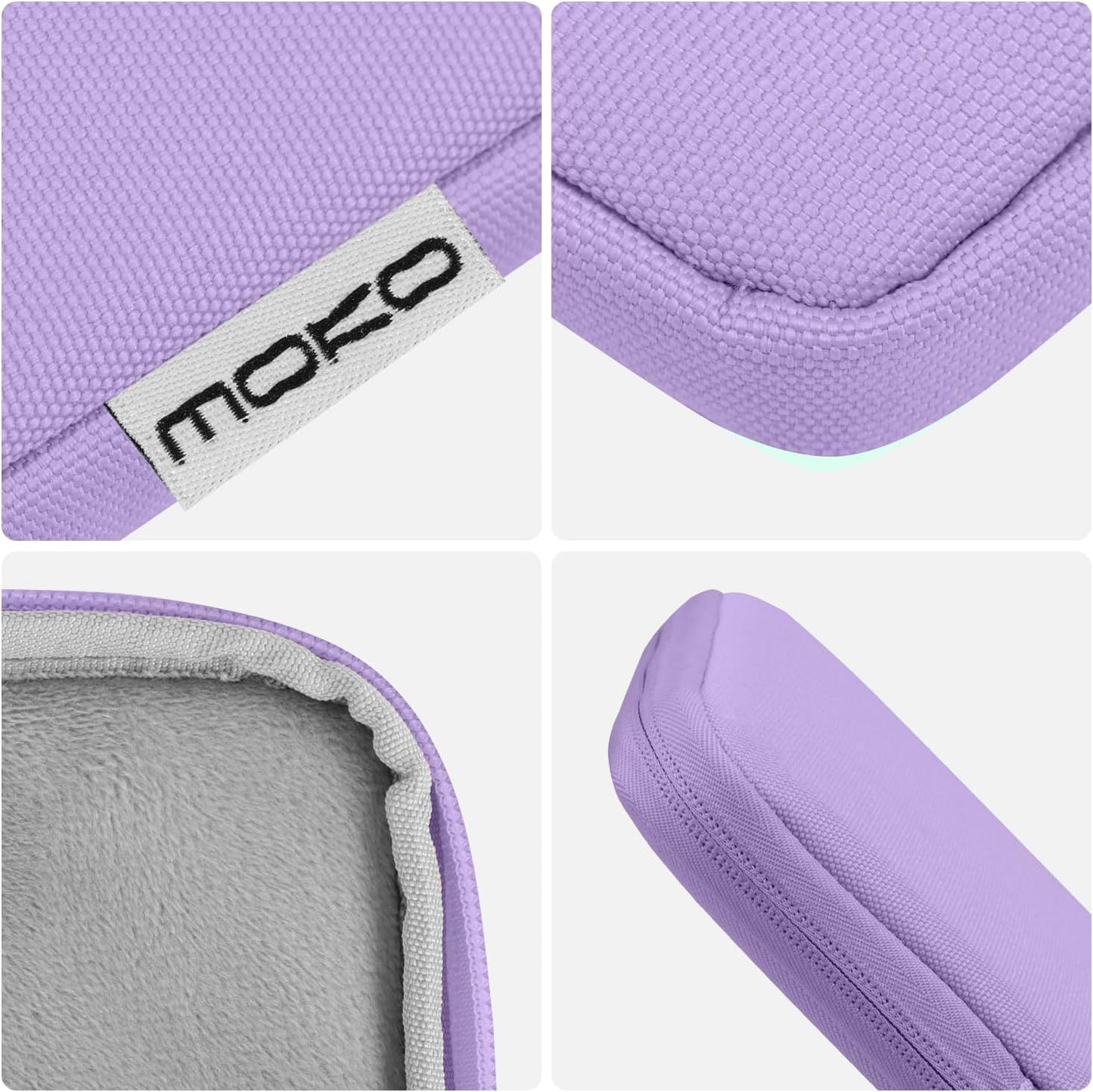 MoKo 7-8 Inch Tablet Sleeve Bag, Polyester Pouch Cover Case Fits iPad mini (A17 Pro) 8.3" 2024, iPad mini 6/5/4/3/2/1, Samsung Galaxy Tab S2 8.0, Tab A 8.0, ZenPad Z8s 7.9,Black