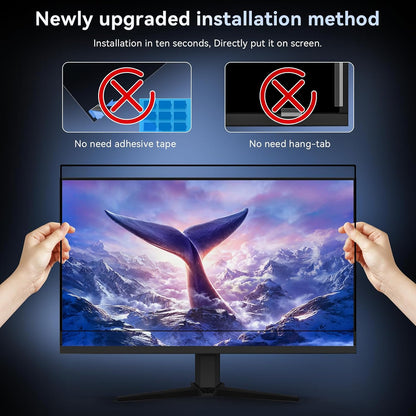Laptop Privacy Screen 14 Inch Compatible with HP/Dell/Acer/Samsung/Asus/Lenovo/Toshiba,16:10 Aspect Removable Anti Glare Blue Light Filter Protector, 14 in Laptop Privacy Screen Shield