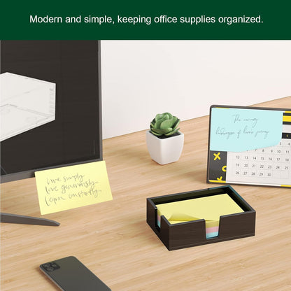 Acrylic Sticky Note Holder, Self-Stick Note Pad Holder W/O Pads - Note Dispenser Memo Pad Holder Desk Organizer for School Office Home (3''x3'' Clear)