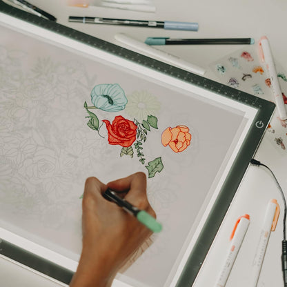 Ultra-Thin A4 LED Light Pad for Tracing & Drawing – Dimmable Brightness with Memory Function – Ideal for Artists, Designers & Crafters