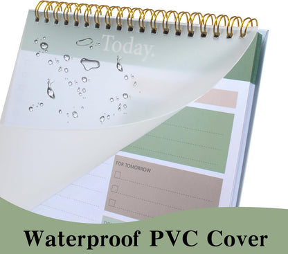 104 Pgs To Do List Notepad - Daily Planner Notepad Undated 52 Duplex-Printed Undated Sheets Tear Off, 6.5" x 9.8" Checklist Productivity Organizer with Hourly Schedule for Tasks
