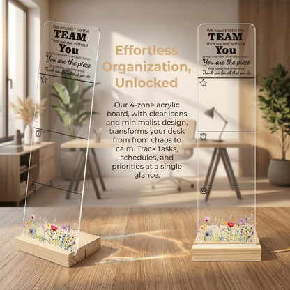 Sticky Note Holder Acrylic Monitor Memo Board Desk Organizers and Accessories Desk Decor Post It Note Holder with 200Pcs Sticky Notes Funny Sarcastic Office Positive Desk Sign