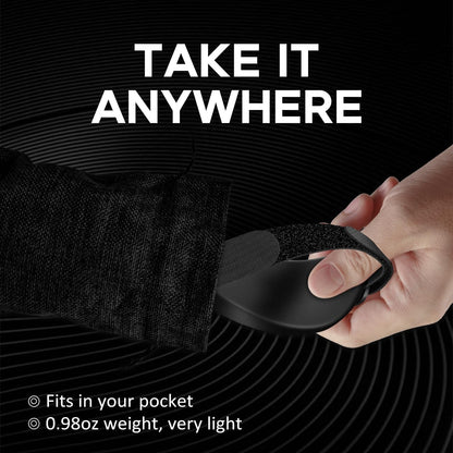 JIKIOU Advanced Ergonomic Right-Handed Gaming Wrist Rest for Mouse - Superior Support for Serious Gamers - Anti-Fatigue, Smooth Glide 2 Pack Black