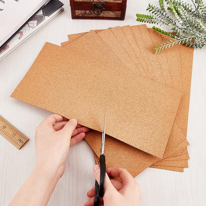 OLYCRAFT 2PCS Square Bulletin Boards 6 x 6 inch Non Self-Adhesive Wood Cork Board 0.6 inch Thick Square Cork Board Cork Tiles for Wall Decoration, Party and DIY Crafts Supplies