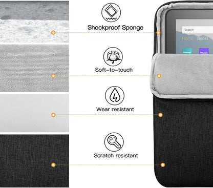TiMOVO 9-11" Tablet Sleeve Bag for iPad 11-inch A16 2025, iPad 10.9"/10.2"| Air 11 Inch/5th/4th Gen. 10.9", Galaxy Tab A9+/A11Plus 11", Protective Bag Fit Smart Keyboard, Dusty Blue