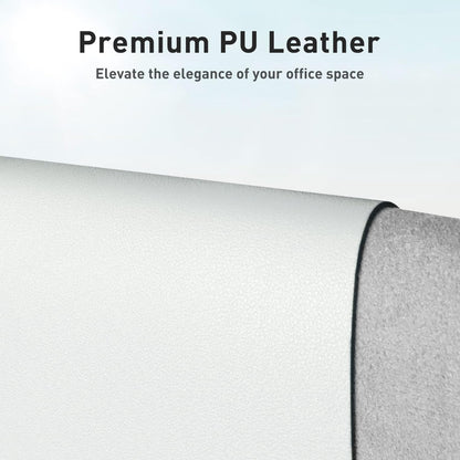 Aothia Leather Desk Pad Protector, Mouse Pad, Office Desk Mat, Non-Slip PU Leather Desk Blotter, Laptop Desk Pad, Waterproof Desk Writing Pad for Office and Home (Brown,23.6" x 13.7") - Colors B