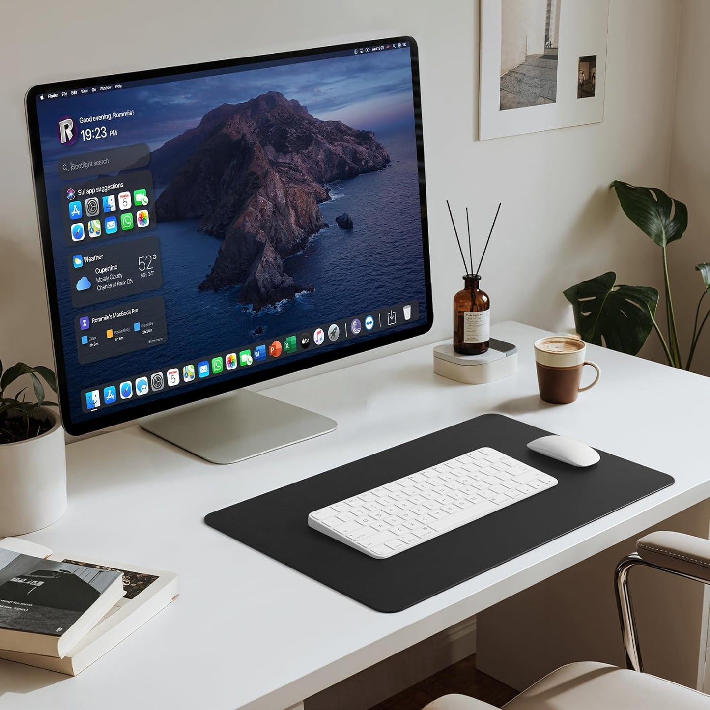 Jotsome Leather Desk Pad Mat, Non-Slip Desk Blotter Pad - Desk Protector for Office, Home, Lap Desk, Laptop, and Desktop