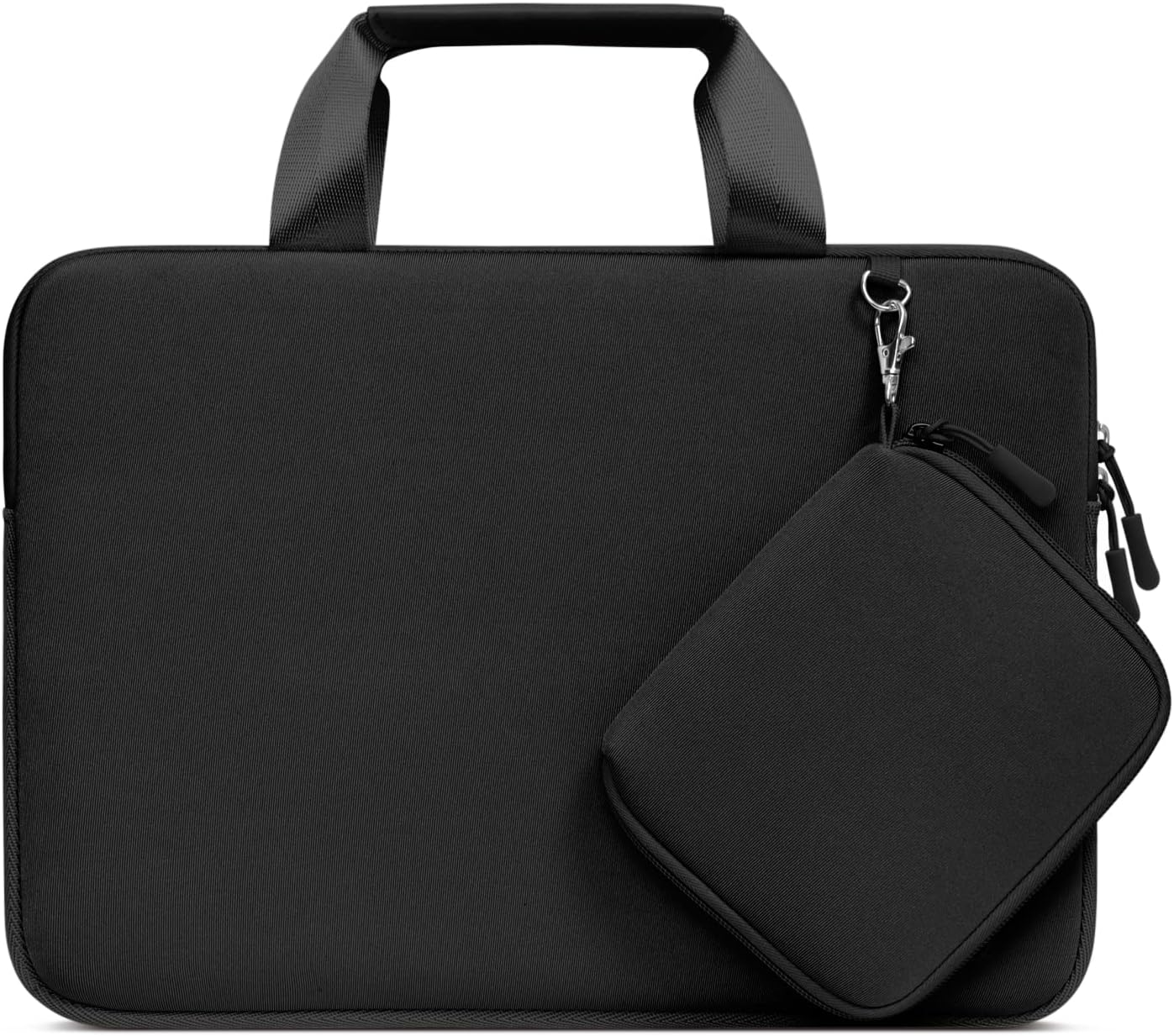 MOSISO Laptop Case 13.3 inch, 13-13.3 inch Laptop Sleeve Bag Compatible with MacBook Air/Pro 13 / Pro 14, HP Dell ASUS, Neoprene Carrying Computer Bag with Handle&Detachable Small Case, Pink