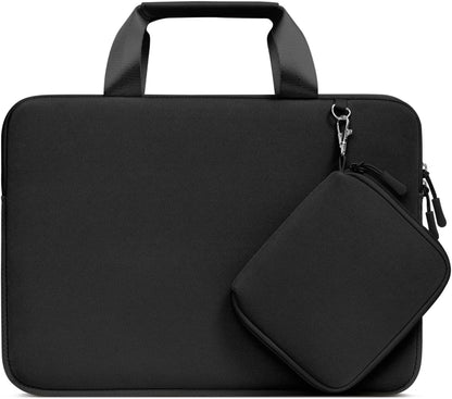 MOSISO Laptop Case 13.3 inch, 13-13.3 inch Laptop Sleeve Bag Compatible with MacBook Air/Pro 13 / Pro 14, HP Dell ASUS, Neoprene Carrying Computer Bag with Handle&Detachable Small Case, Pink