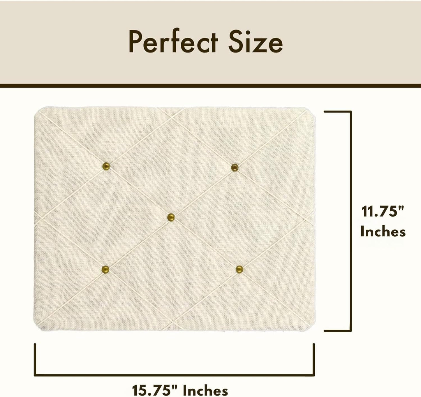 White Burlap Covered with Criss-Cross Twine Bulletin Picture & Memo Board, 11.75 x 15.75
