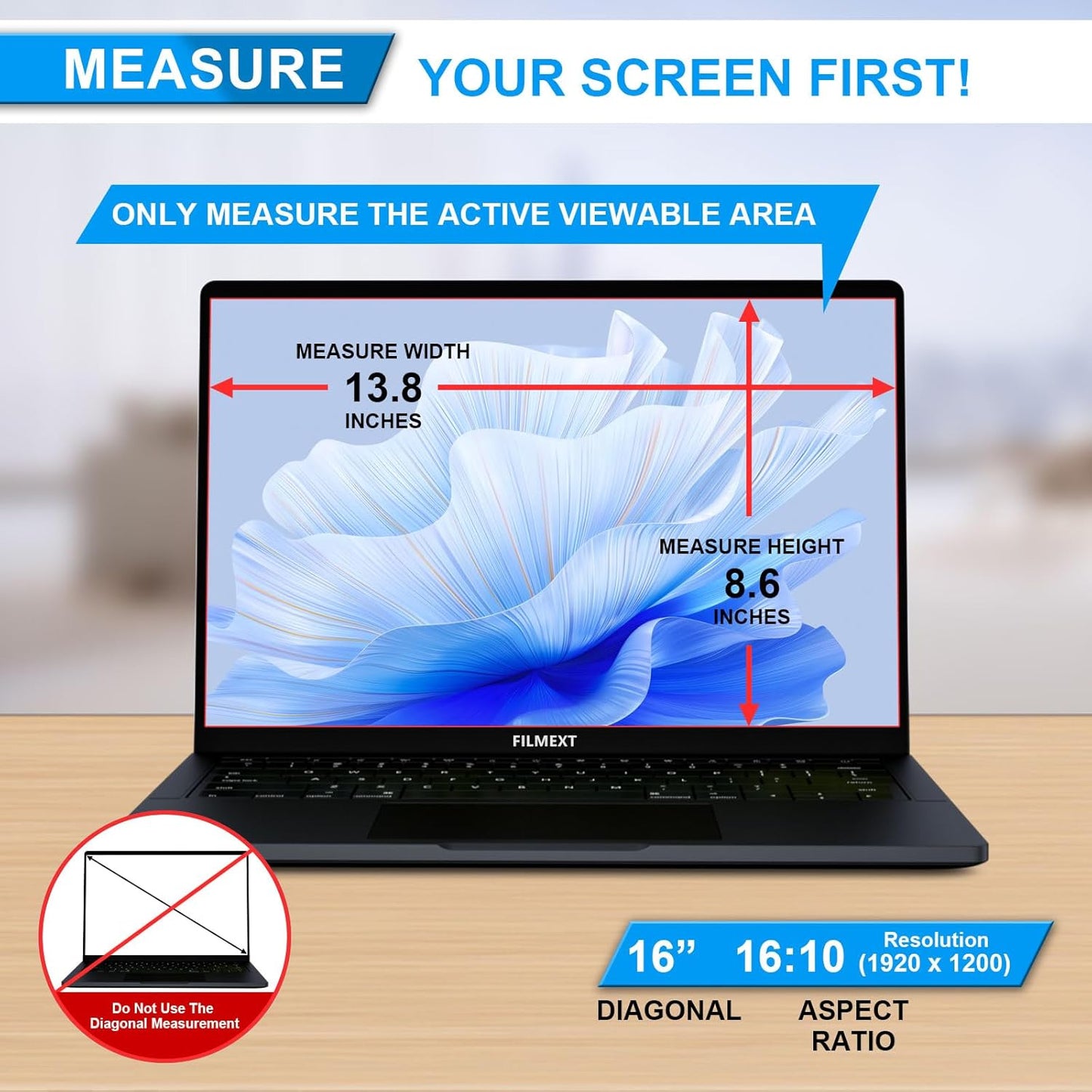 [2 Pack] 27 Inch Computer Privacy Screen , 16:9 Aspect Ratio Monitor Privacy Filter with Anti-Glare, Anti-Blue Light & Anti-Spy Protection, Removable Anti-Scratch Screen Protector for 27-Inch Widescreen Monitors