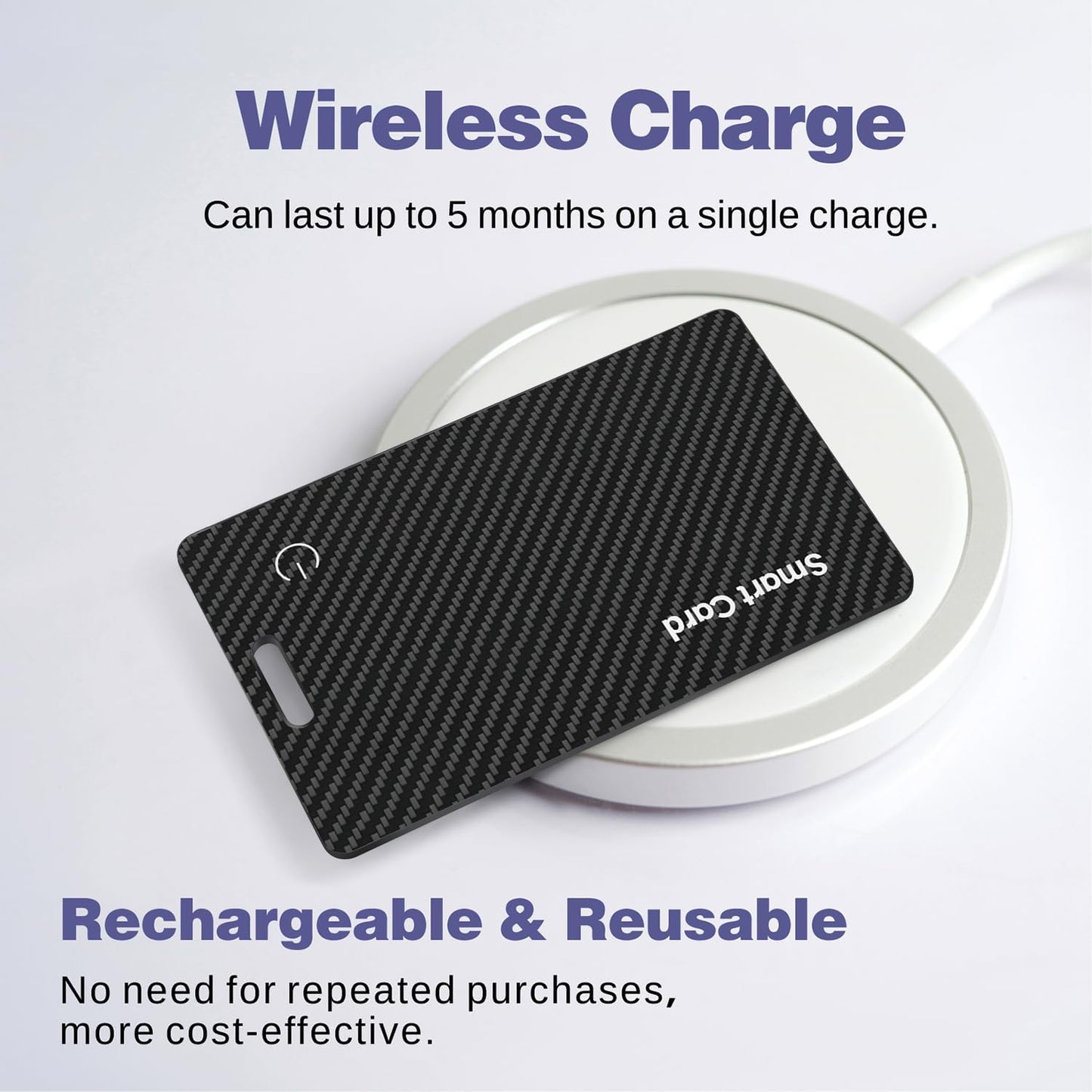 2026 New Wallet Tracker for Both iOS & Android Phones, Dual System Rechargeable Tracking Card Compatible with Apple Find My & Google Find Hub Device for Luggage, Passport, Purse Gift