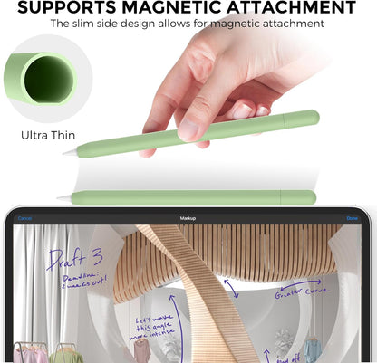 AhaStyle Silicone Case for Apple Pencil (USB-C) 2023 Ultra Thin Proteative Cover Skin Apple Pencil Sleeve Anti-Slip Grip Compatible with Apple Pencil USB C (Lavender)