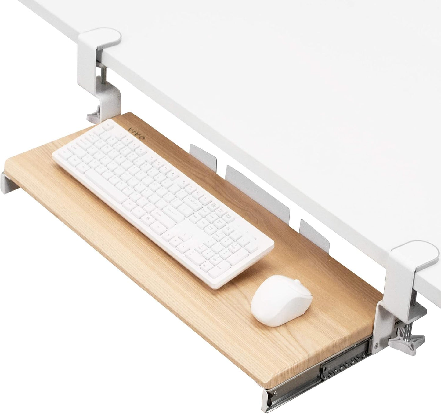 VIVO Large Keyboard Tray Under Desk Pull Out with Extra Sturdy C Clamp Mount System, 27 (33 Including Clamps) x 11 Inch Slide-Out Platform Computer Drawer for Typing, Black, MOUNT-KB05E