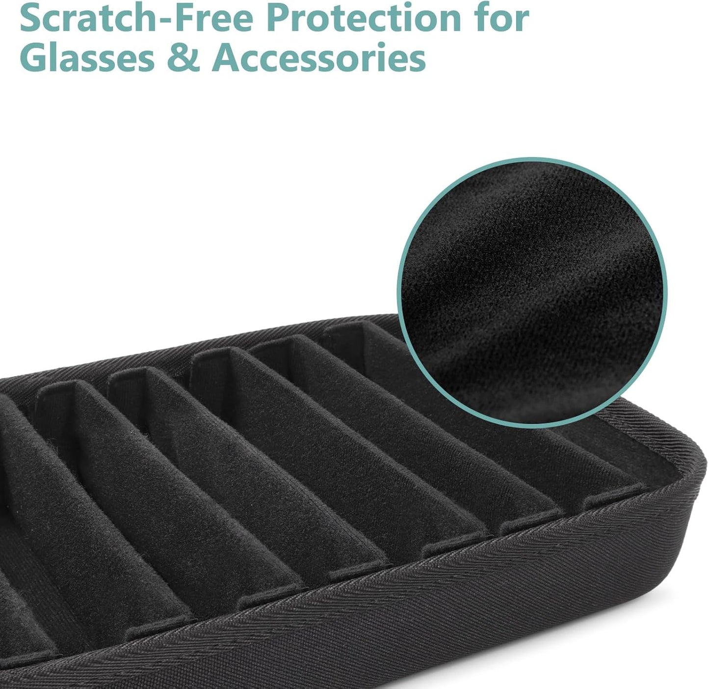 Bukere Sunglasses Organizer Tray Storage for Drawer, Glasses Watches Jewelry Display Case, Eyeglasses Holder Men Women