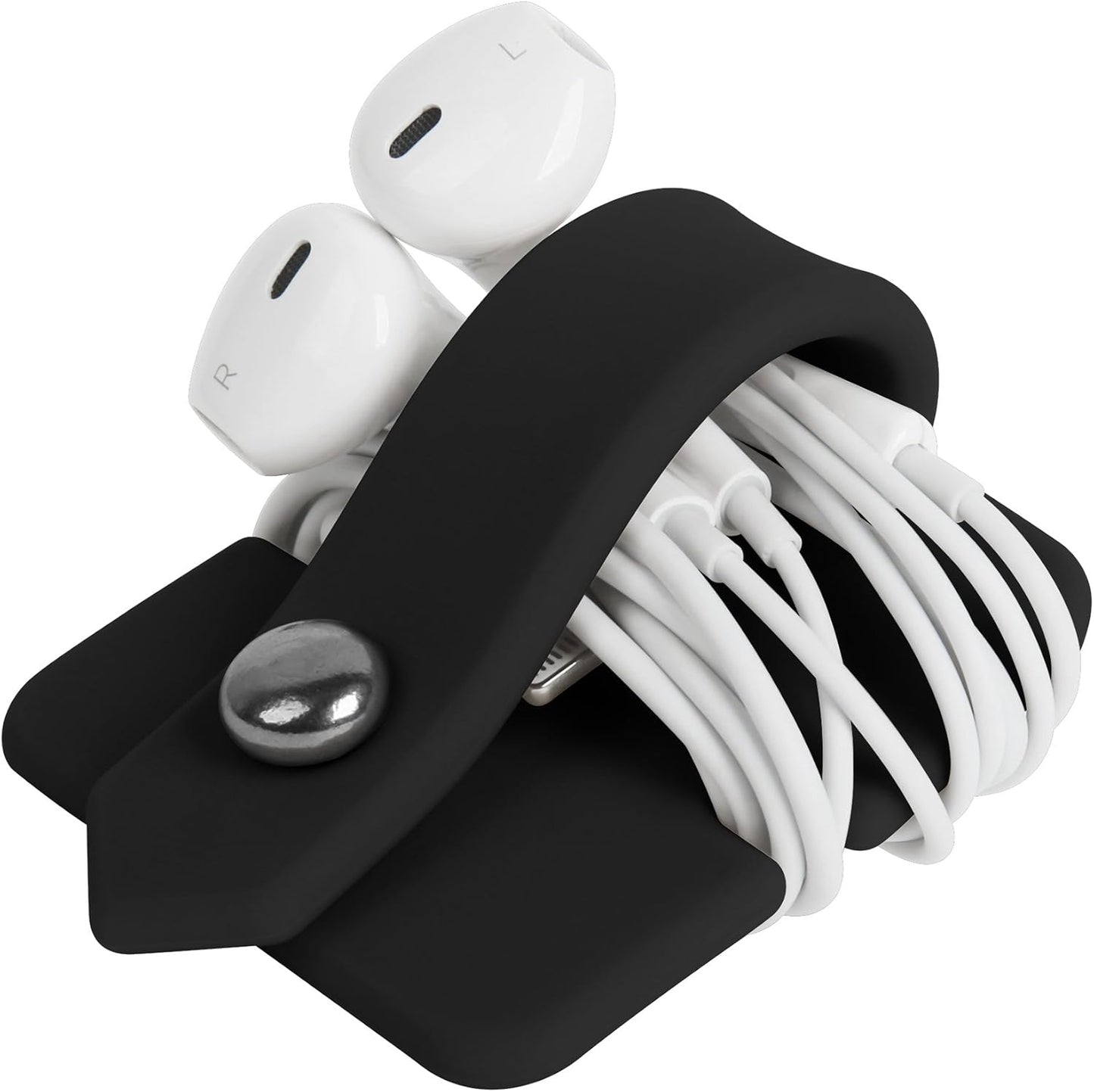 Headphone Case Cord Organizer Earbuds Holder Earphones Case Wrap Winder Headset Keeper Cord Manager Cable Organizer Black | Cord Organizer
