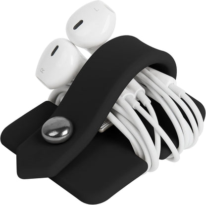Headphone Case Cord Organizer Earbuds Holder Earphones Case Wrap Winder Headset Keeper Cord Manager Cable Organizer Black | Cord Organizer