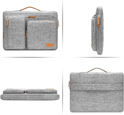 MOSISO 360 Protective Laptop Case 16 inch, 15-15.6 inch Laptop Sleeve Compatible with MacBook Pro 16, HP Acer Dell Lenovo ASUS, Side Open Carrying Case with 4 Zipper Pockets&Handle, Black