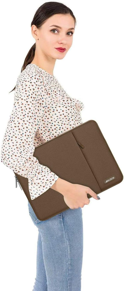 MOSISO Laptop Case 15 inch, 15 inch Laptop Sleeve Compatible with MacBook Air M5 A3448 M4 A3241 M3 A3114 M2 A2941 2026-2023, Dell XPS, Polyester Vertical Computer Sleeve Bag with Pocket, Black - Colors B