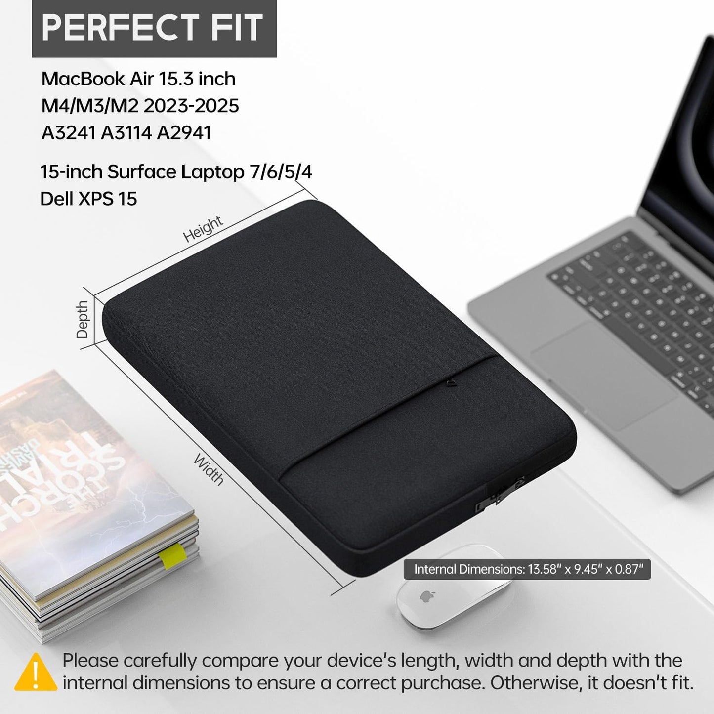17 inch 360° Protective Laptop Case Sleeve for 2025 HP 17.3 Touchscreen Laptop,Envy 17,Pavilion 17,ASUS Vivobook 17, Shockproof Water-Resistant Computer Bag w/Accessory Pocket