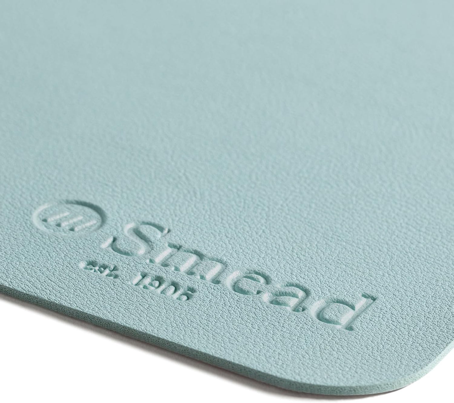 Smead Desk Pad, Vegan Leather Desk Mat with Non-Slip Faux Suede Backing, Perfect Desk Organizer for Office Decor, 31.5” x 15.7” Medium, Sandstone (64831)