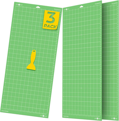HTVRONT Standard Grip Cutting Mat, 6 Pack Cutting Mat 12x12 Compatible with Cricut Maker 3/Maker 4/Maker/Explore 3/4/5/Air 2/One, Standard Adhesive Sticky Quilting Cutting Mats Replacement Accessories