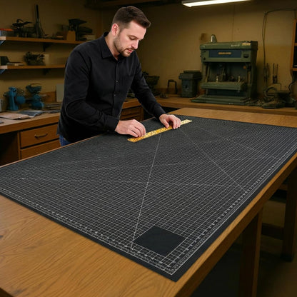 NEWBRAUG 18'' × 24'' Perfect Self Healing Cutting Mat, Non-Slip Gridded Rotary Cutting Board, Necessary for Quilting, Sewing, Craft, Fabric & Scrapbooking(Green/Black)…