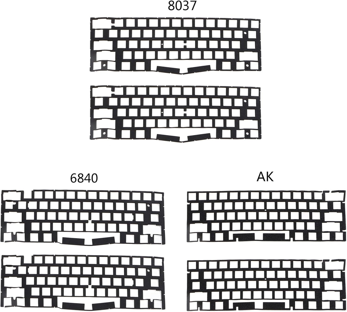 Switch Sound Dampeners Sheet Soft Landing Pads Foam Sponge Machenical Keyboard Pads (61 Layout 2Pieces) Pads