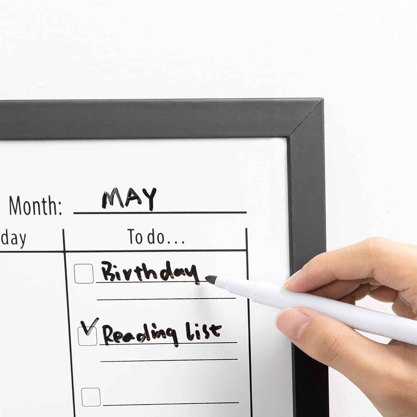 Navaris Weekly Planner White Board - 16" x 24" Magnetic Dry Erase Whiteboard Calendar with 7-Day Week Plan for Wall - Includes Markers and Magnets