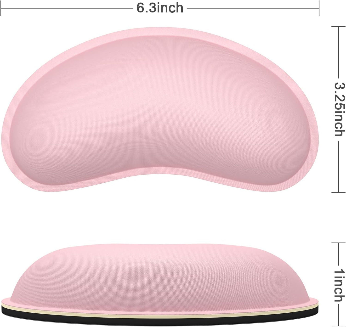 Dapesuom Enlarge Keyboard Wrist Rest, Memory Foam Keyboard Wrist Cushion for Computer Desk Mats Support, Pain Relief Ergonomic Mouse Pad Rests with Non-Slip Base for Gaming, Laptop, Radiant Orchid