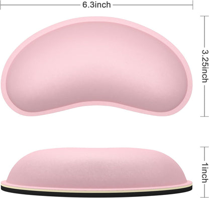 Dapesuom Enlarge Keyboard Wrist Rest, Memory Foam Keyboard Wrist Cushion for Computer Desk Mats Support, Pain Relief Ergonomic Mouse Pad Rests with Non-Slip Base for Gaming, Laptop, Radiant Orchid