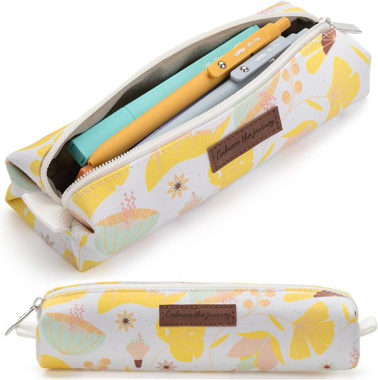 Mr. Pen- Cute Pencil Case Pouch, Multipurpose Canvas Bible Pencil Pouch, Smooth Zipper, Premium Material, Neat Stitches, Ideal for Stationery, Cosmetics, Electronics, School, Office, Travel