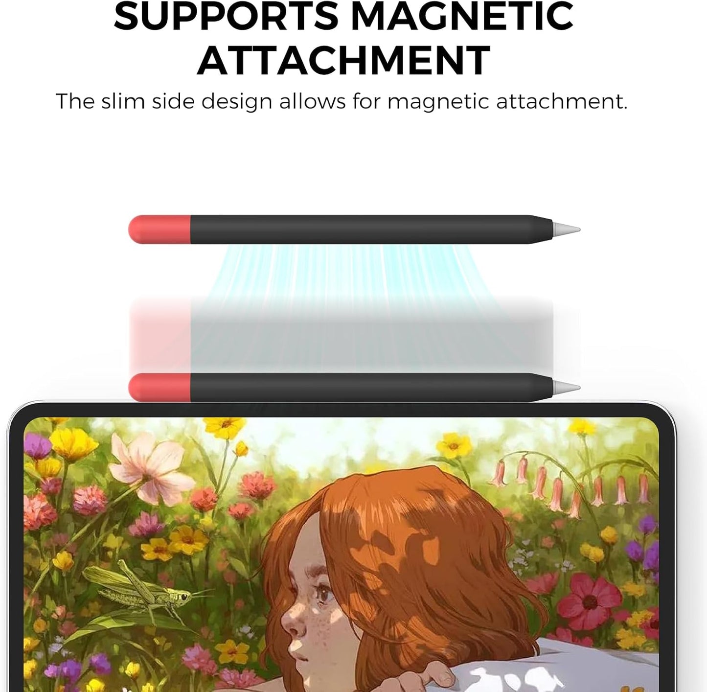 AhaStyle Silicone Case for Apple Pencil (USB-C) 2023 Ultra Thin Proteative Cover Skin Apple Pencil Sleeve Anti-Slip Grip Compatible with Apple Pencil USB C (Lavender)