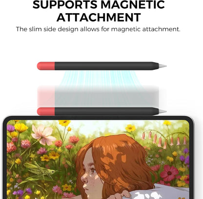 AhaStyle Silicone Case for Apple Pencil (USB-C) 2023 Ultra Thin Proteative Cover Skin Apple Pencil Sleeve Anti-Slip Grip Compatible with Apple Pencil USB C (Lavender)