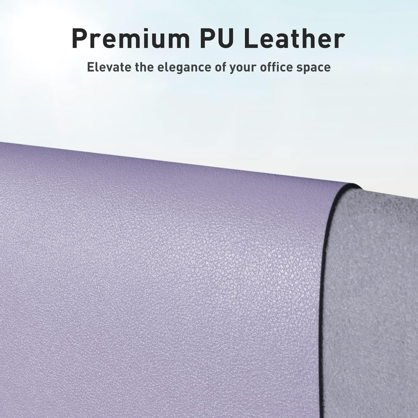 Aothia Non-Slip PU Leather Waterproof Laptop Desk Pad Protector, Blotter Mat, Writing and Mouse Pad for Office & Home, Beige, 23.6" x 13.7" - Colors B