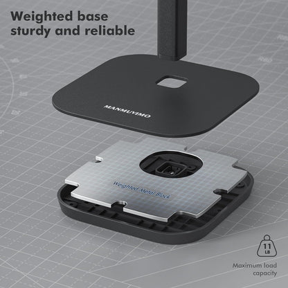 Headphone Stand, Desktop Headset Holder Heavy Base Desk Earphone Stand Aluminum Gaming Headset Hanger Rack Compatible with AirPods Max, AirPods Pro, Sony, Beats, Bose, Razer (White)