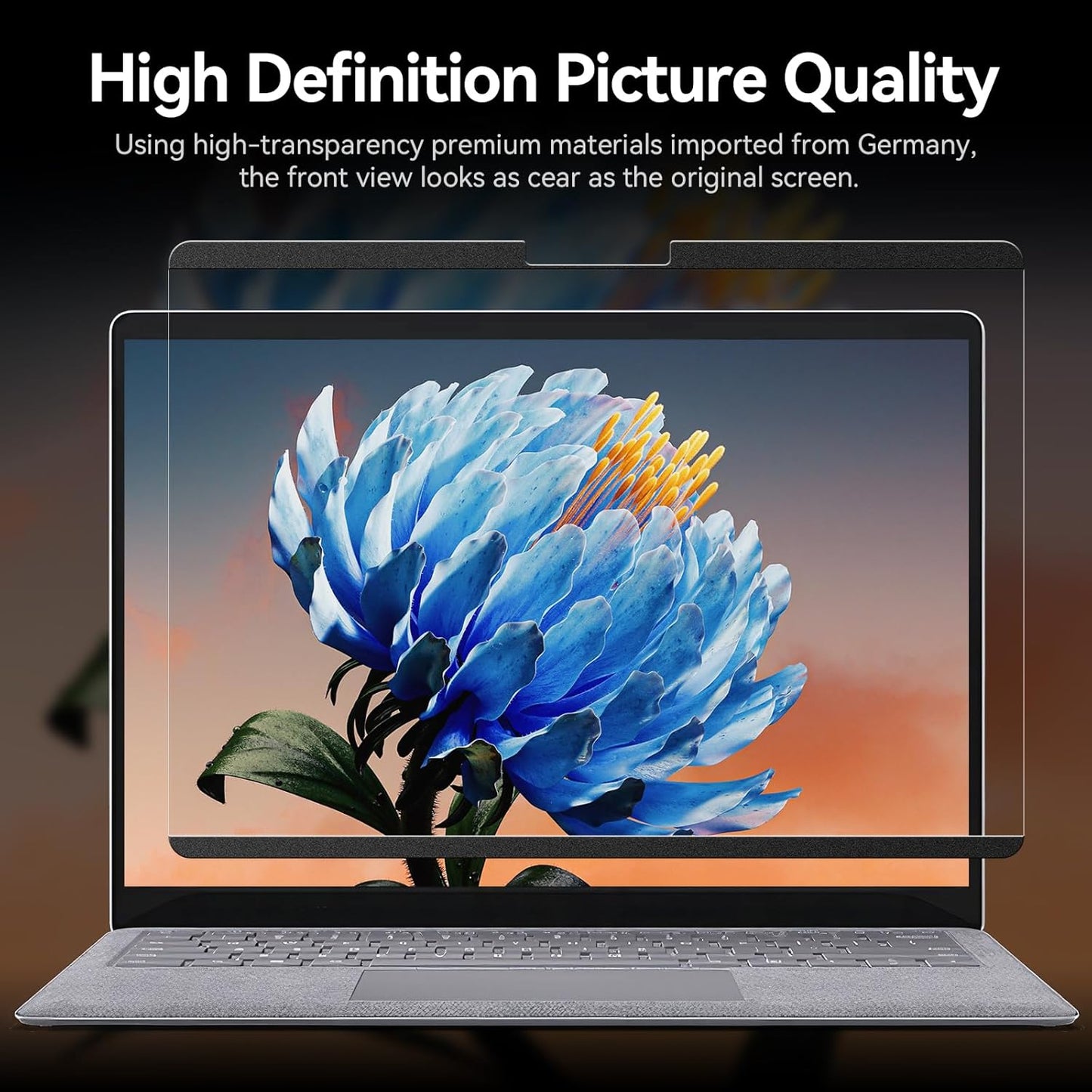 Laptop Privacy Screen 14 Inch Compatible with HP/Dell/Acer/Samsung/Asus/Lenovo/Toshiba,16:10 Aspect Removable Anti Glare Blue Light Filter Protector, 14 in Laptop Privacy Screen Shield