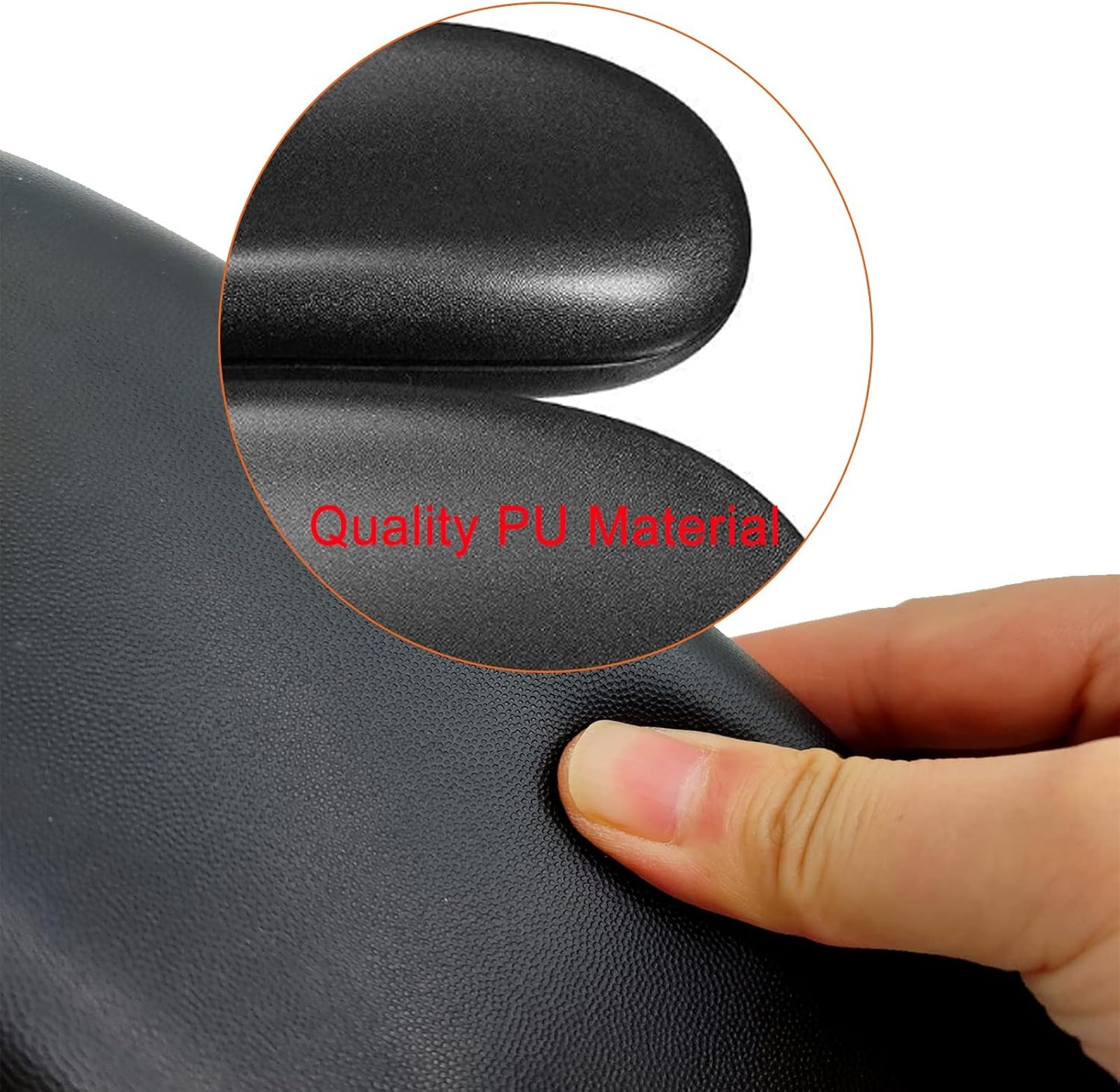 Replacement Office Chair Arm Replacement Armrest Pads Oval Shaped Office Chair Parts Arm Rest for Desk Chair with Mounting Hole Patterns Screws (Fashion)