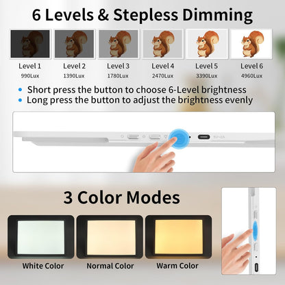 TOHETO A4 Light Board for Diamond Painting, Super Bright Magnetic Light Pad with Side Buttons, Lightbox for Tracing and Drawing, Corded Light Table for Sketching, Animation, Weeding Vinyl (Black)