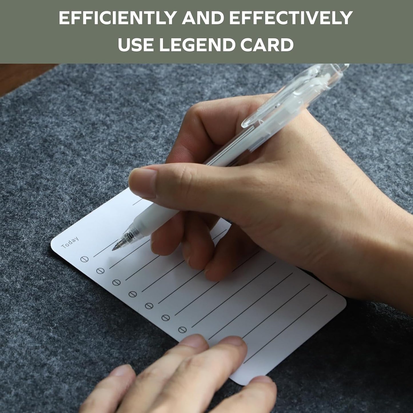 muso wood Daily To Do List Planner with Walnut Stand - 100 To Do List Cards - Undated Daily Planner Notepad for Desk Accessories and Supplies, Enhanced Productivity, Work Office Accessories