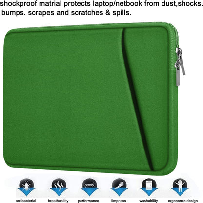 Laptop Sleeve, Durable Briefcase Shockproof Protective Case, Handbags Portable Laptop Bag for 15.6 inch HP Dell Asus Lenovo Notebook Computer with Front Pocket, Black