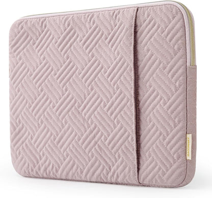 BAGSMART Laptop Sleeve Bag Compatible with MacBook Air/Pro, 13-13.3 inch Notebook, Compatible with MacBook Pro 14 Inch, MacBook Air M2 Sleeve 13 Inch, Repellent Protective Case with Pocket, Pink