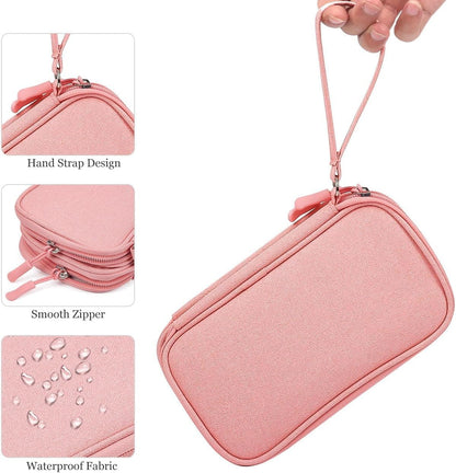 CAOODKDK Electronics Accessories Organizer Pouch Bag, Travel Universal Organizer for Cable, Charger, Phone, SD Card, Business Travel Gadget Bag