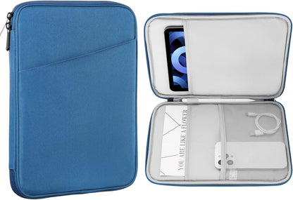 MoKo 9-11 Inch Tablet Sleeve Case, Fits New 11inch iPad Air M4/Pro M5, iPad A16 11", i-Pad 10/9/8/7th/Air 5/4th 10.9"/10.2", Tab S9/S8 11", Protective Bag Carrying Case with Pocket, Dark Gray