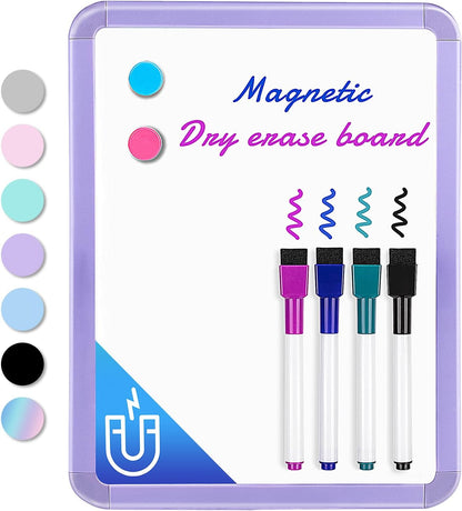 VUSIGN Small Dry Erase Whiteboard, 8.5 x 11 Inches White Board for Kids, Students, Fridge, Locker, Mini Dry Erase Board